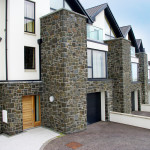 Natural Faced Basalt With Limestone Coping