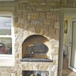 External Fireplace With Log Holder