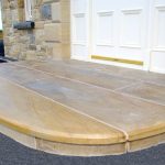 Donegal Sandstone Step With 10mm Chamfer To Tread And Sandstone Riser